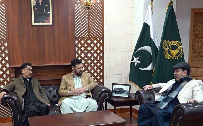 Chief Minister Gilgit-Baltistan Haji Gulbar Khan is meeting with Governor Gilgit-Baltistan Syed Mehdi Shah