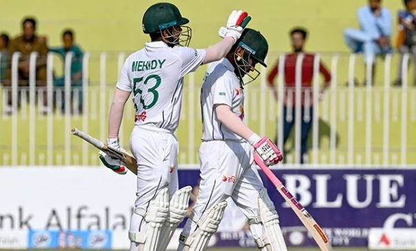 Bangladesh all out after taking 117-run lead against Pakistan